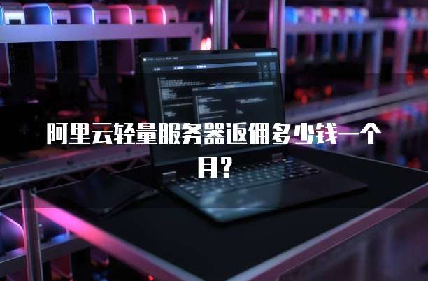 阿里云轻量服务器返佣多少钱一个月?