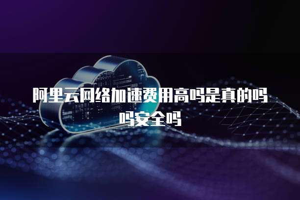 阿里云网络加速费用高吗是真的吗吗安全吗