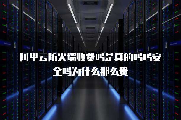 阿里云防火墙收费吗是真的吗吗安全吗为什么那么贵