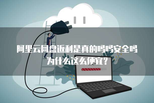阿里云网盘返利是真的吗吗安全吗为什么这么便宜?