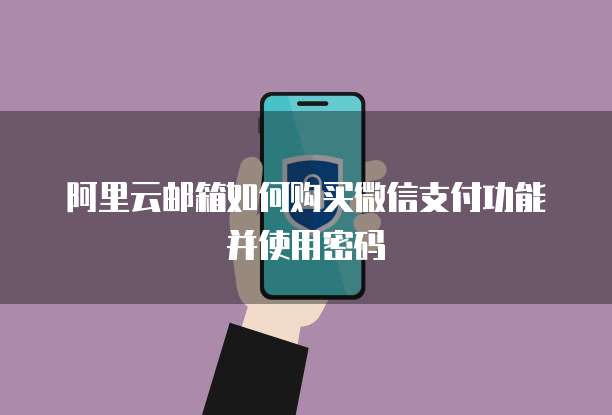 阿里云邮箱如何购买微信支付功能并使用密码