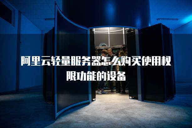 阿里云轻量服务器怎么购买使用权限功能的设备