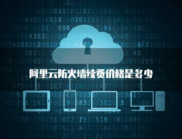 阿里云防火墙续费价格是多少