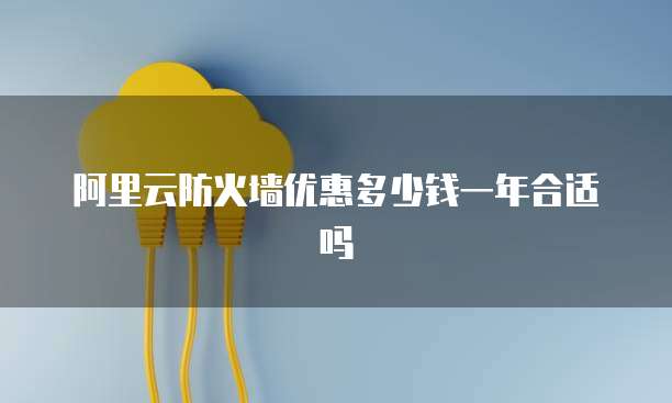阿里云防火墙优惠多少钱一年合适吗