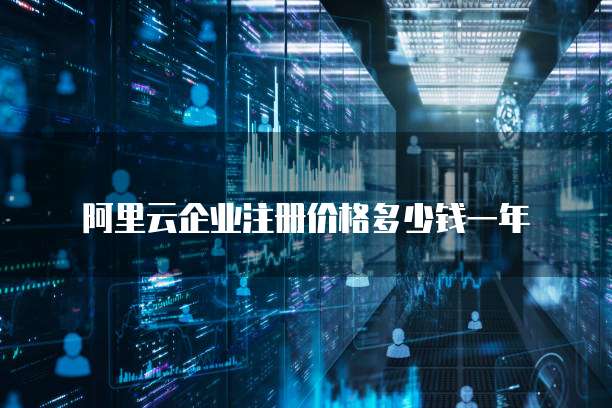 阿里云企业注册价格多少钱一年