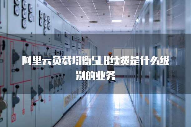 阿里云负载均衡SLB续费是什么级别的业务