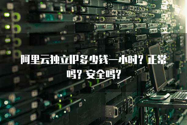阿里云独立IP多少钱一小时?正常吗?安全吗?