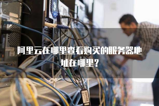 阿里云在哪里查看购买的服务器地址在哪里?