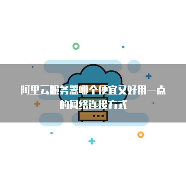 阿里云服务器哪个便宜又好用一点的网络连接方式