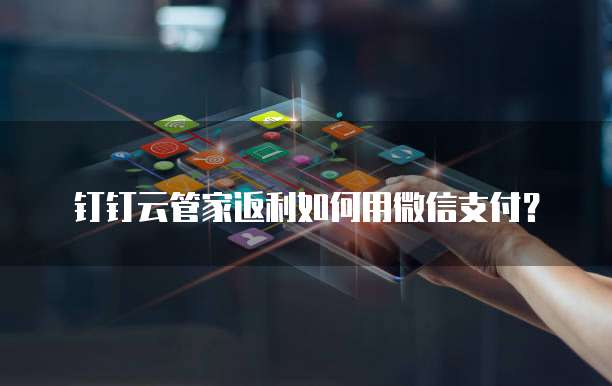 钉钉云管家返利如何用微信支付？