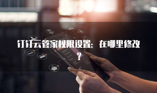 钉钉云管家权限设置:在哪里修改?