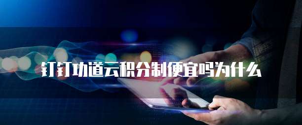 钉钉功道云积分制便宜吗为什么