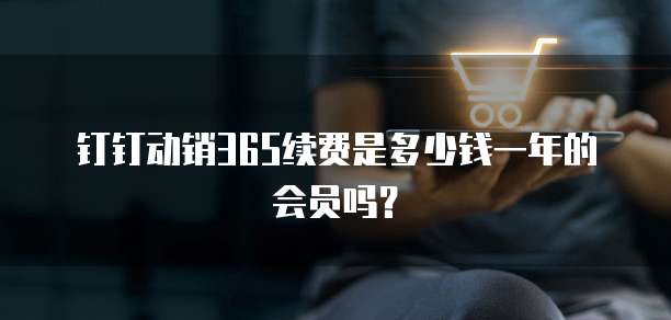 钉钉动销365续费是多少钱一年的会员吗?