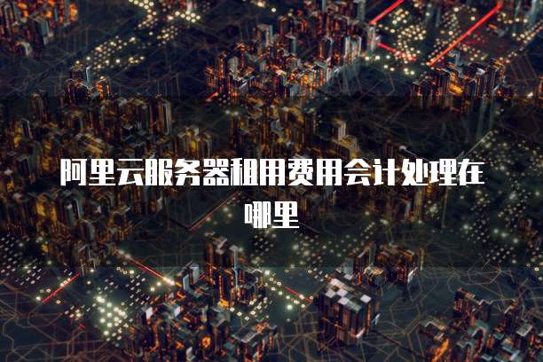阿里云服务器租用费用会计处理在哪里