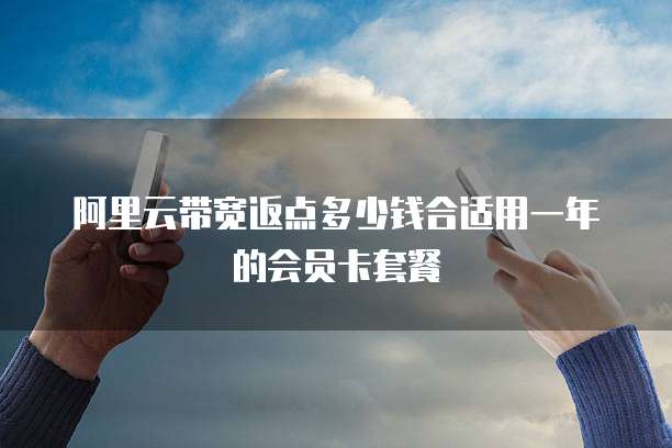阿里云带宽返点多少钱合适用一年的会员卡套餐