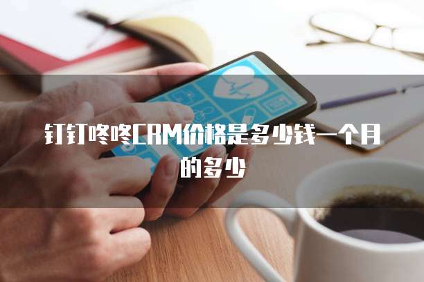 钉钉咚咚crm价格是多少钱一个月的多少