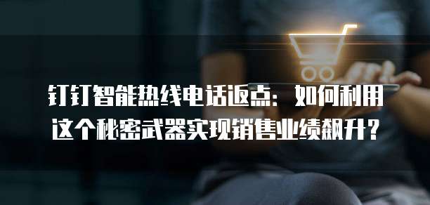 钉钉智能热线电话返点：如何利用这个秘密武器实现销售业绩飙升？