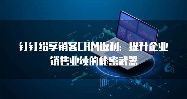 钉钉纷享销客CRM返利：提升企业销售业绩的秘密武器