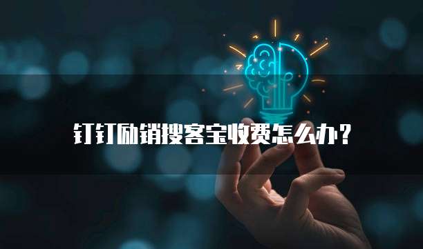 钉钉励销搜客宝收费怎么办?