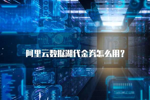 阿里云数据湖代金券怎么用?