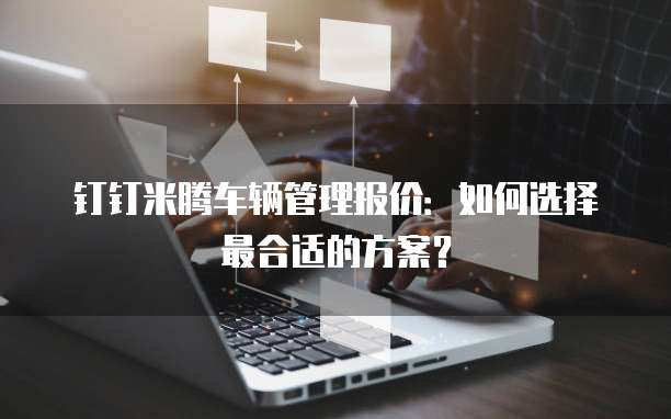 钉钉米腾车辆管理报价：如何选择最合适的方案？