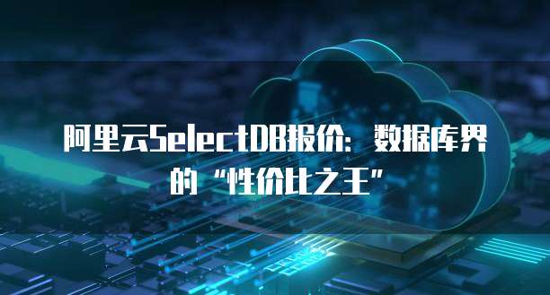 阿里云SelectDB报价:数据库界的“性价比之王”