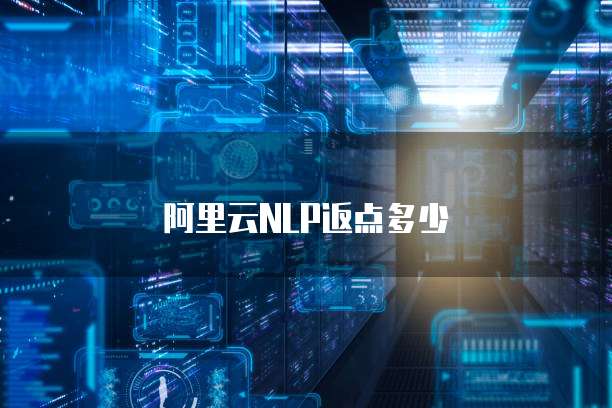 阿里云NLP返点多少