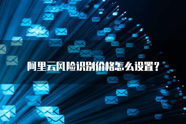 阿里云风险识别价格怎么设置？