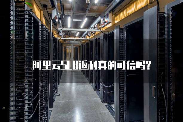 阿里云SLB返利真的可信吗?