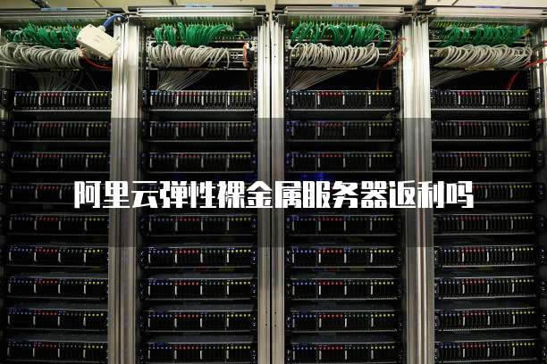 阿里云弹性裸金属服务器返利吗