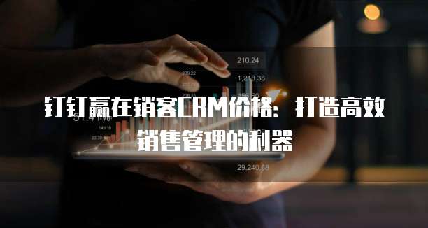 钉钉赢在销客CRM价格:打造高效销售管理的利器