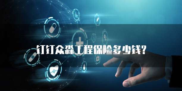 钉钉众淼工程保险多少钱?