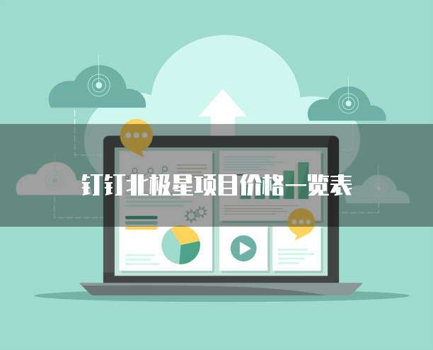 钉钉北极星项目价格一览表