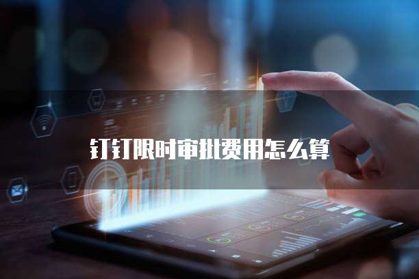 钉钉限时审批费用怎么算