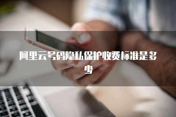 阿里云号码隐私保护收费标准是多少