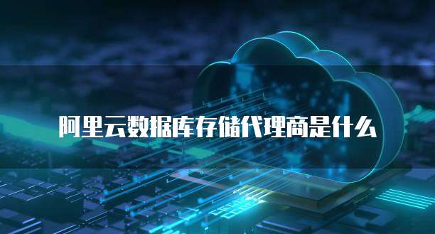 阿里云数据库存储代理商是什么