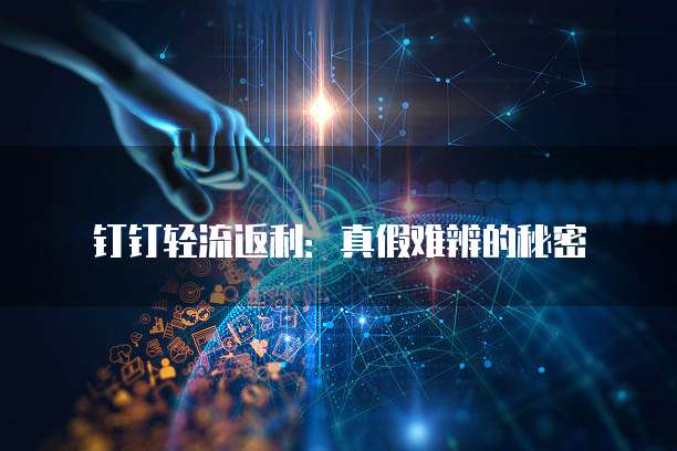 钉钉轻流返利：真假难辨的秘密