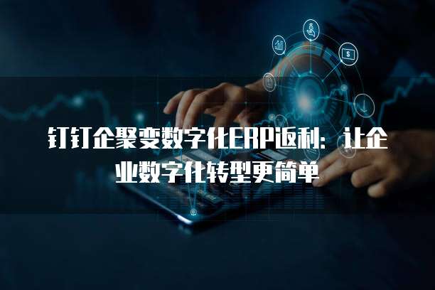 钉钉企聚变数字化ERP返利:让企业数字化转型更简单