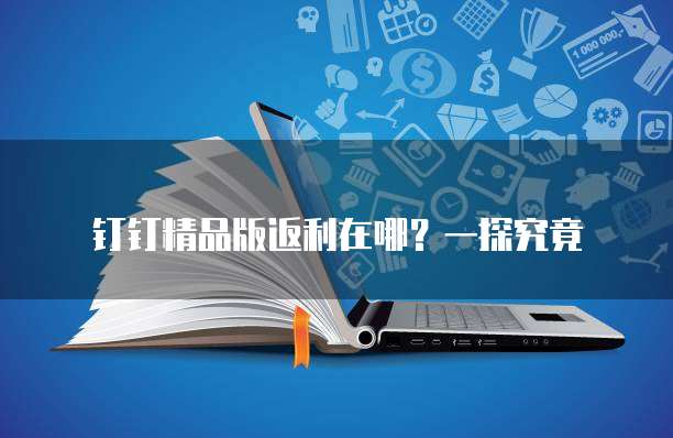 钉钉精品版返利在哪？一探究竟