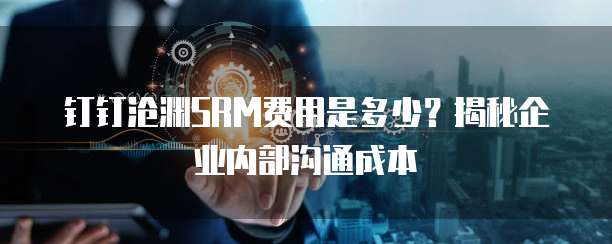 钉钉沧渊SRM费用是多少？揭秘企业内部沟通成本