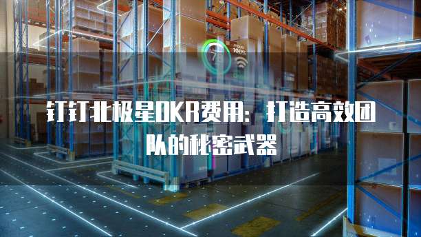 钉钉北极星OKR费用:打造高效团队的秘密武器