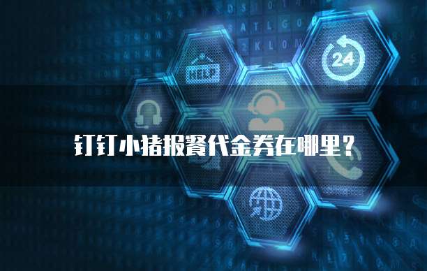 钉钉小猪报餐代金券在哪里?