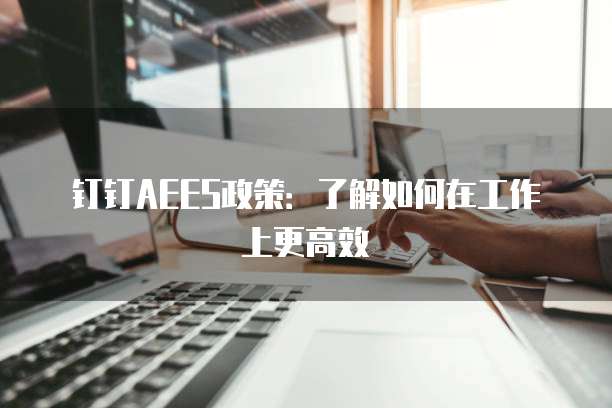 钉钉AEES政策:了解如何在工作上更高效