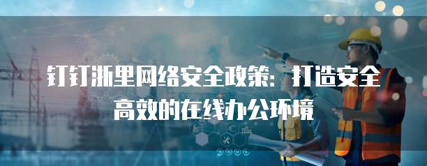 钉钉浙里网络安全政策:打造安全高效的在线办公环境
