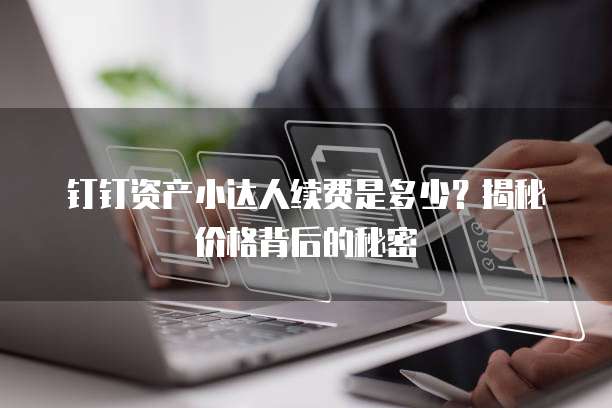 钉钉资产小达人续费是多少?揭秘价格背后的秘密