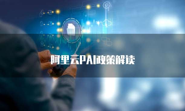 阿里云PAI政策解读