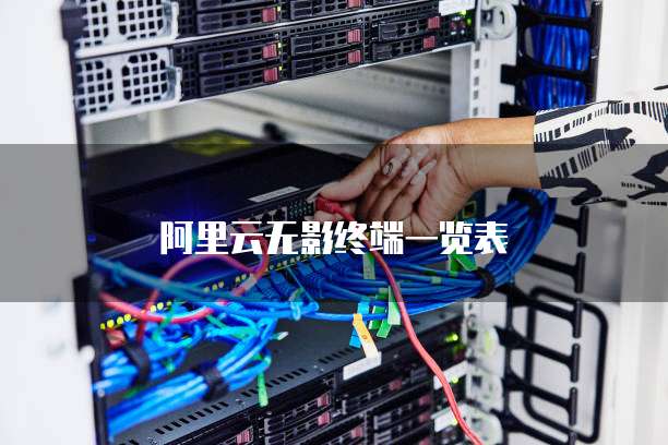 阿里云无影终端一览表
