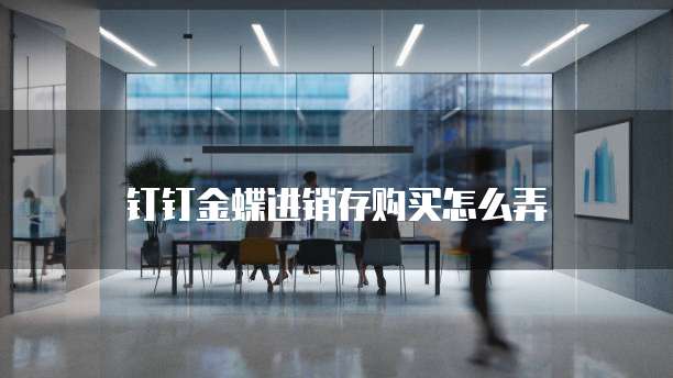 钉钉金蝶进销存购买怎么弄