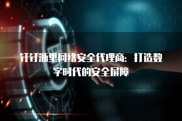 钉钉浙里网络安全代理商：打造数字时代的安全屏障