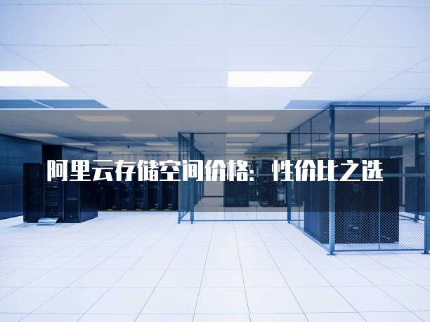 阿里云存储空间价格:性价比之选